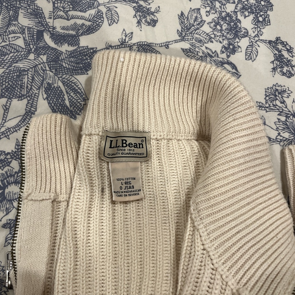 L.L. Bean Men’s Zip-up Sweater - Picture 2 of 4